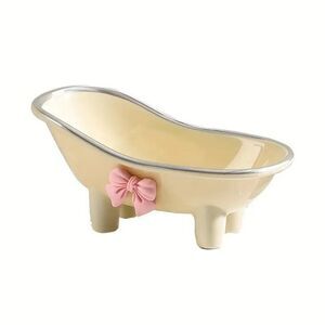 Cute Creative Drainage Soap Tray with Bowknot Design